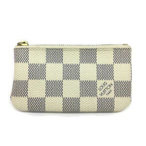 Louis Vuitton Pochette Damier Azur White Case Key Ring